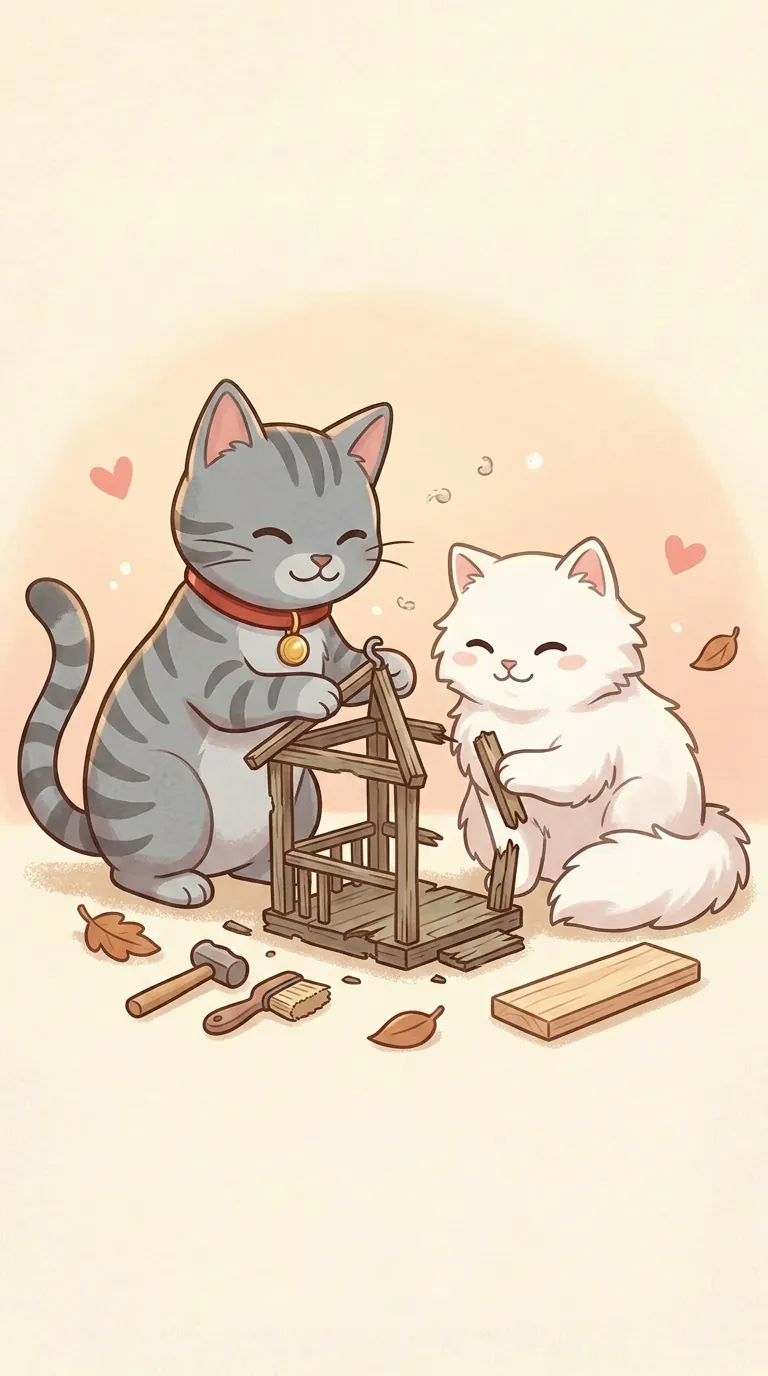 拆卸主題療癒貓圖