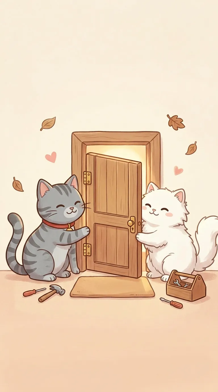 安門主題療癒貓圖