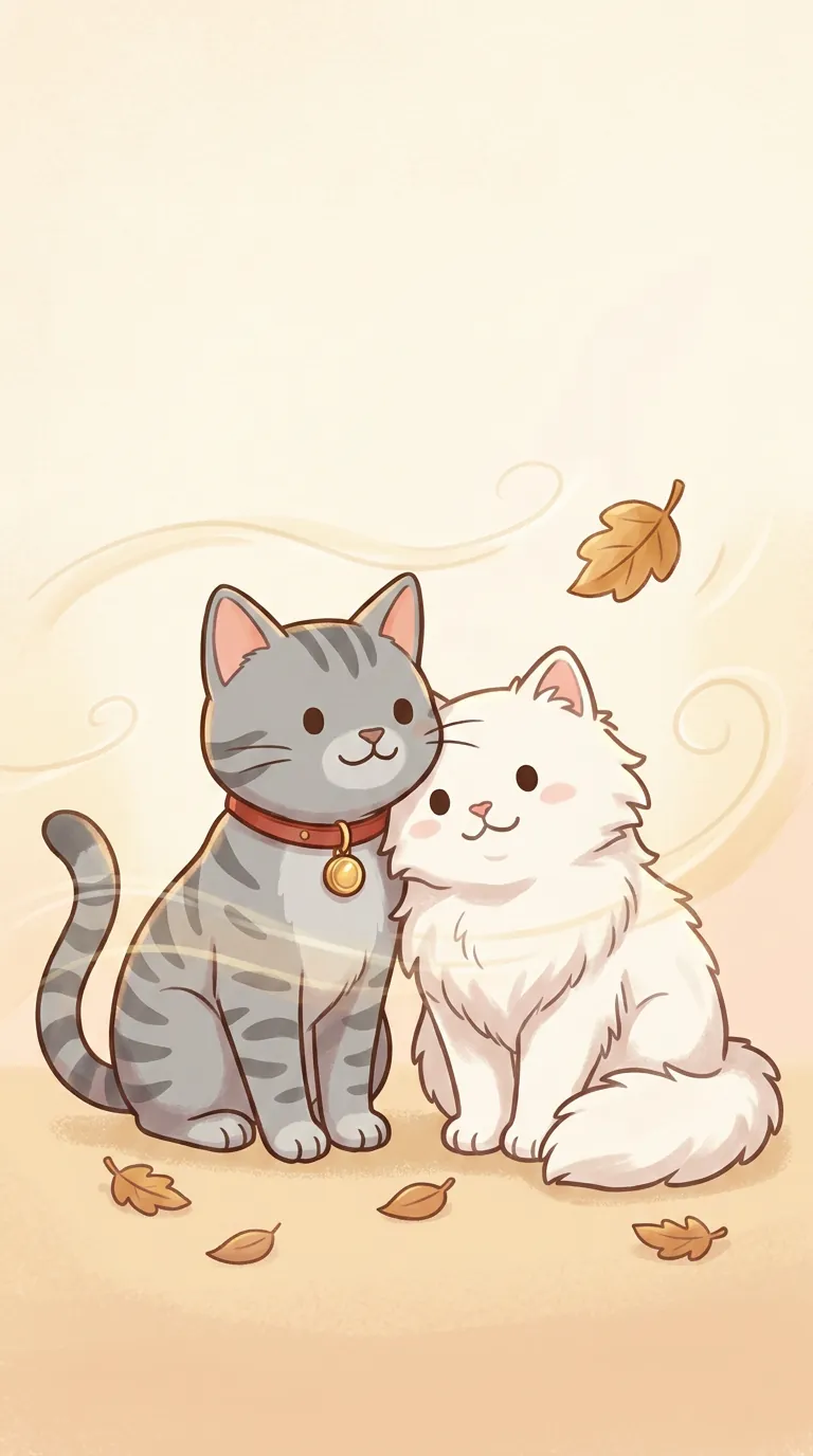 立秋迎秋主題療癒貓圖