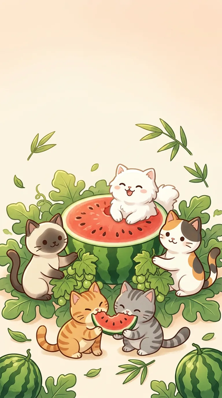 立夏初夏主題療癒貓圖