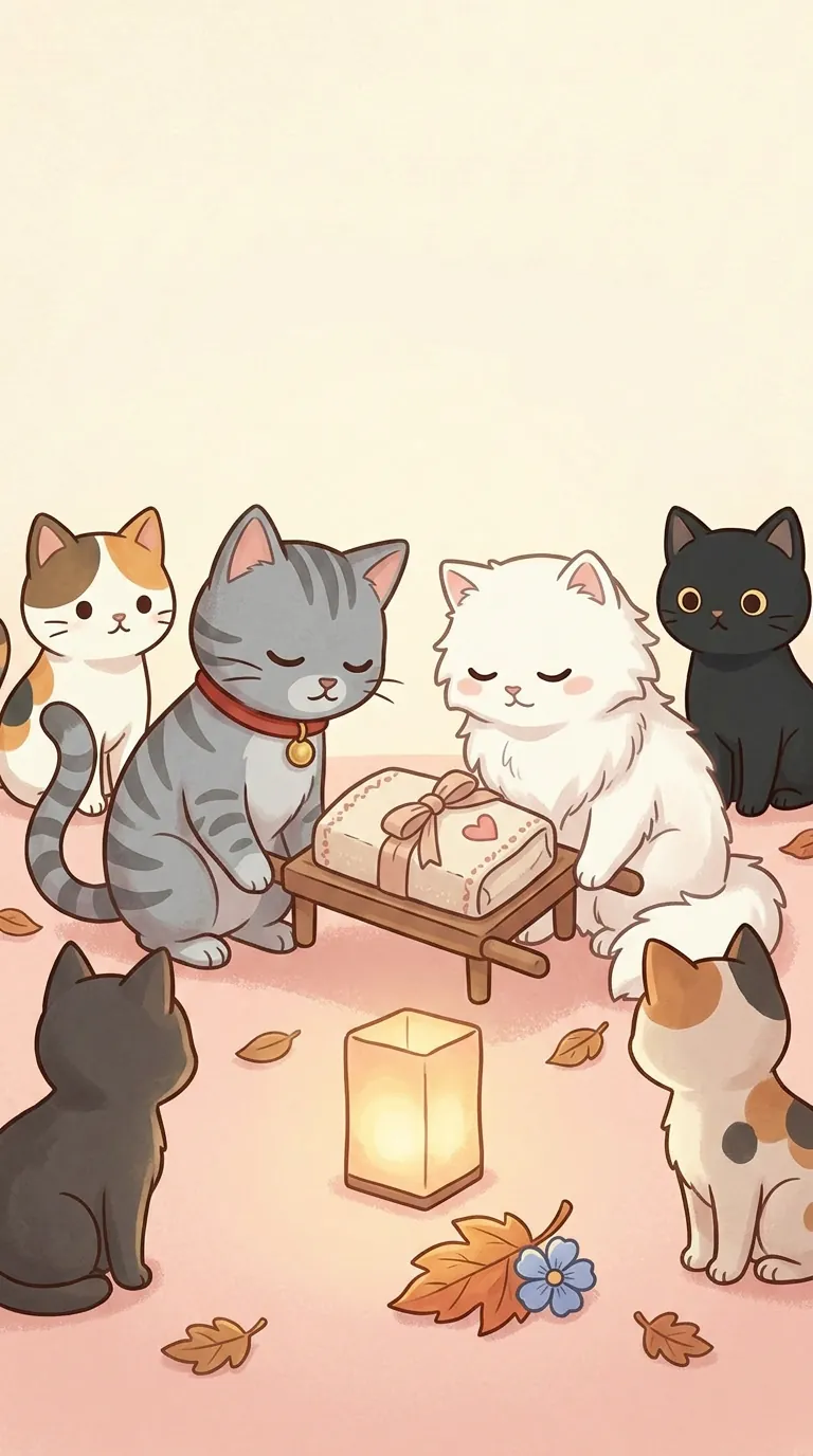 移柩主題療癒貓圖