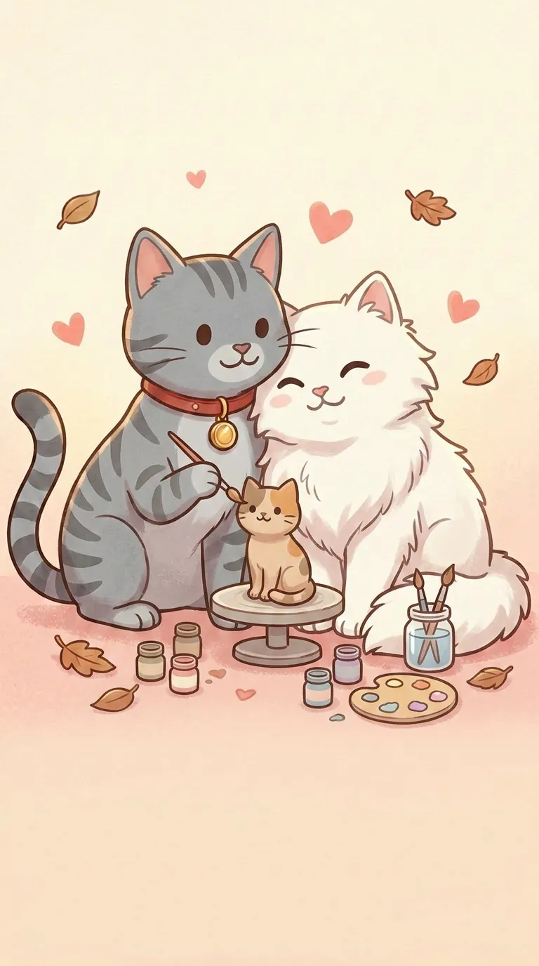 塑繪主題療癒貓圖