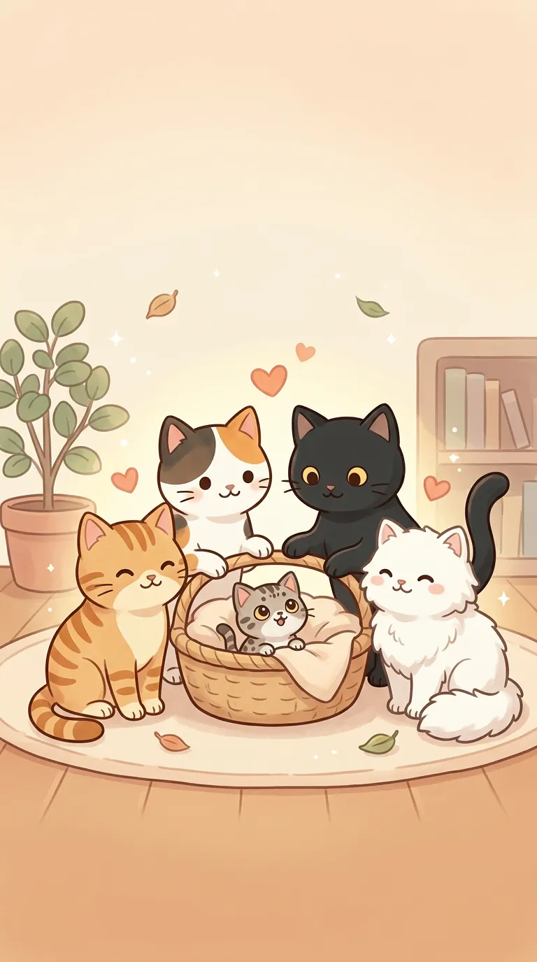 進人口主題療癒貓圖