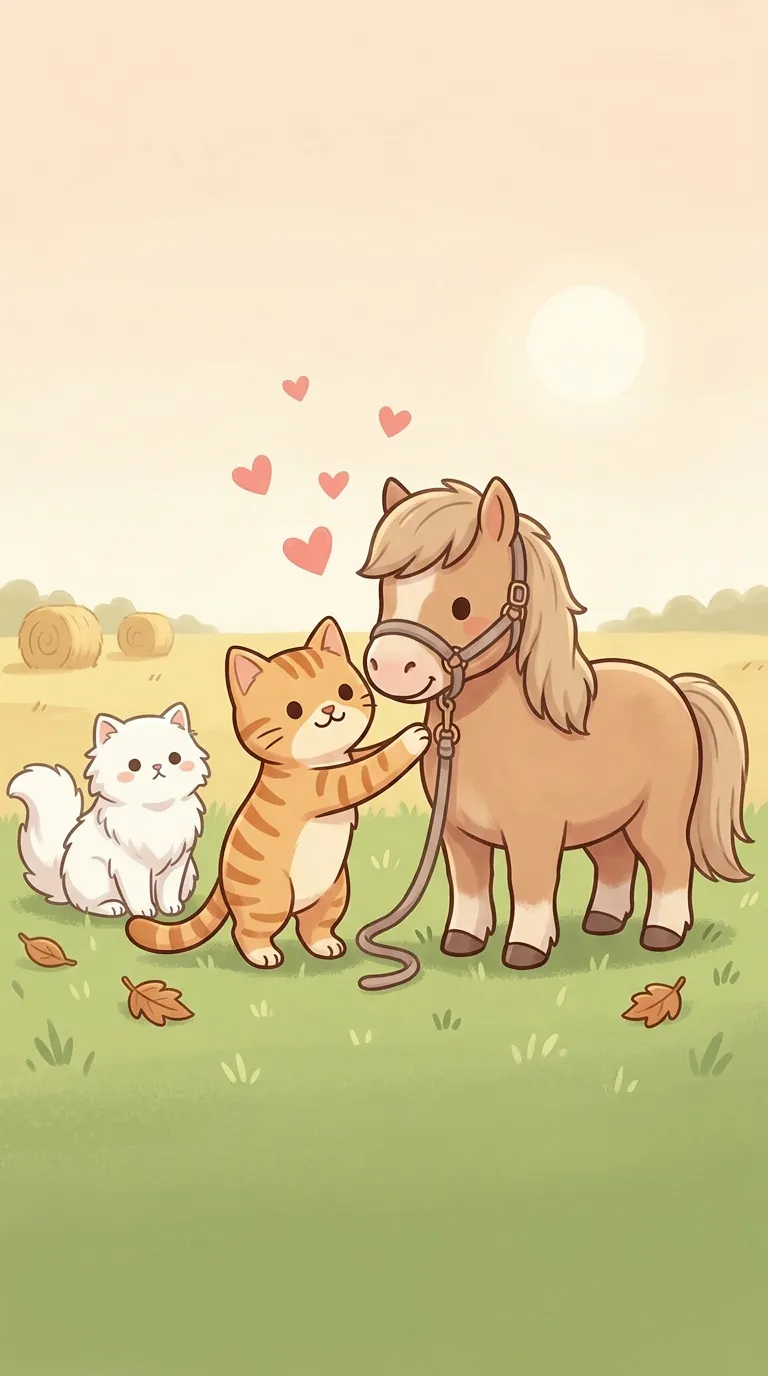 教牛馬主題療癒貓圖