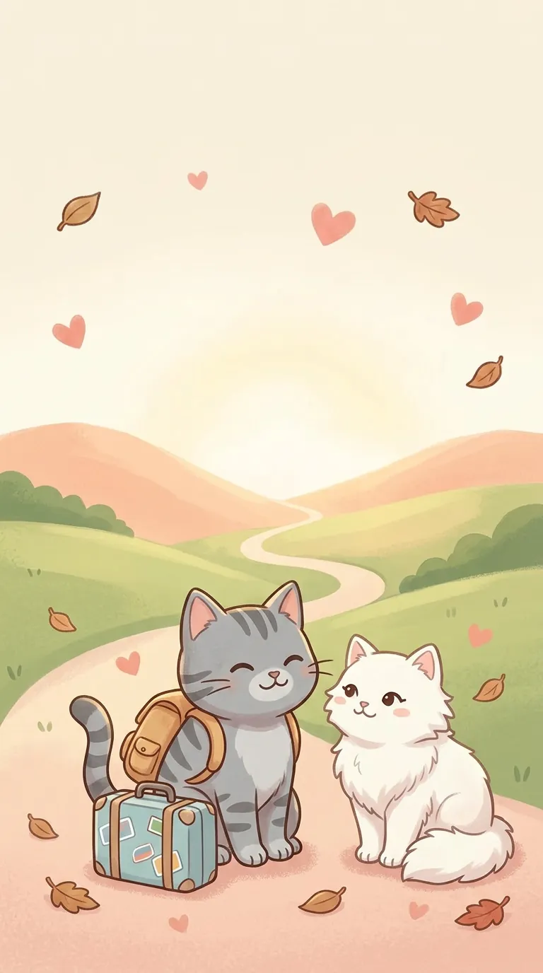 出行主題療癒貓圖