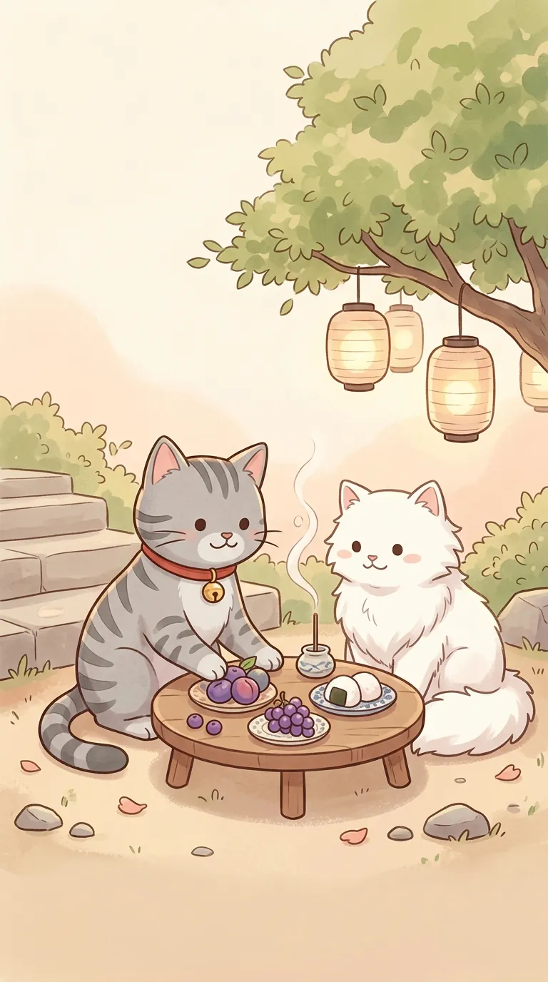 普渡主題療癒貓圖